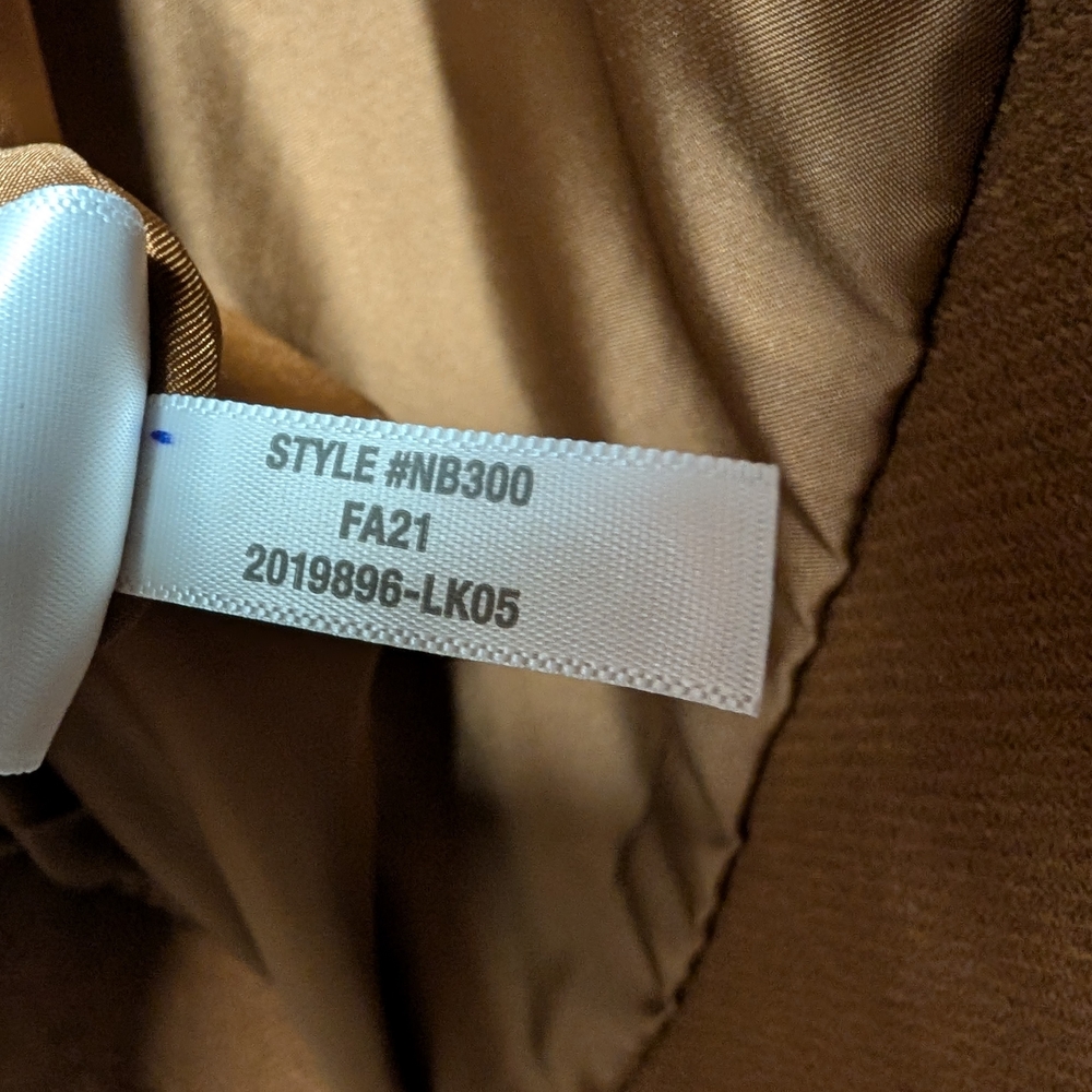 Women's Brown Double-Breasted Coat - Picture 8 of 9
